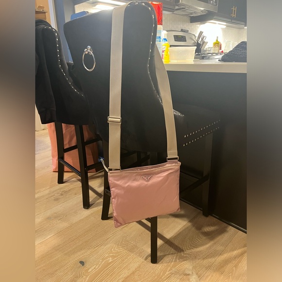 Prada Nylon Vela Crossbody Bag in Pink - Picture 8 of 8